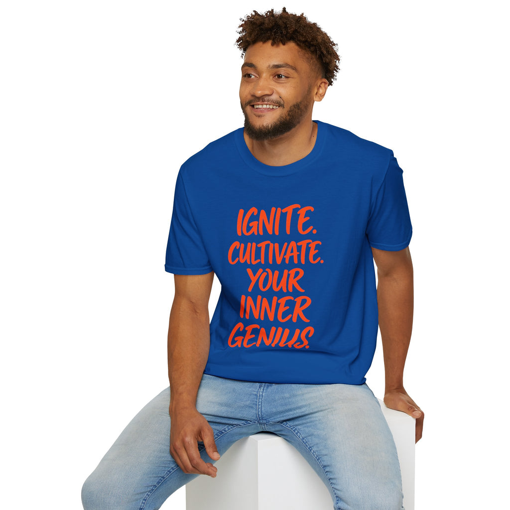 Inspirational Graphic T-Shirt — "Ignite. Cultivate. Your Inner Genius."
