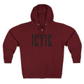 Zip Hoodie — ICYIG Front Logo with "Ignite & Cultivate Your Inner Genius" Back