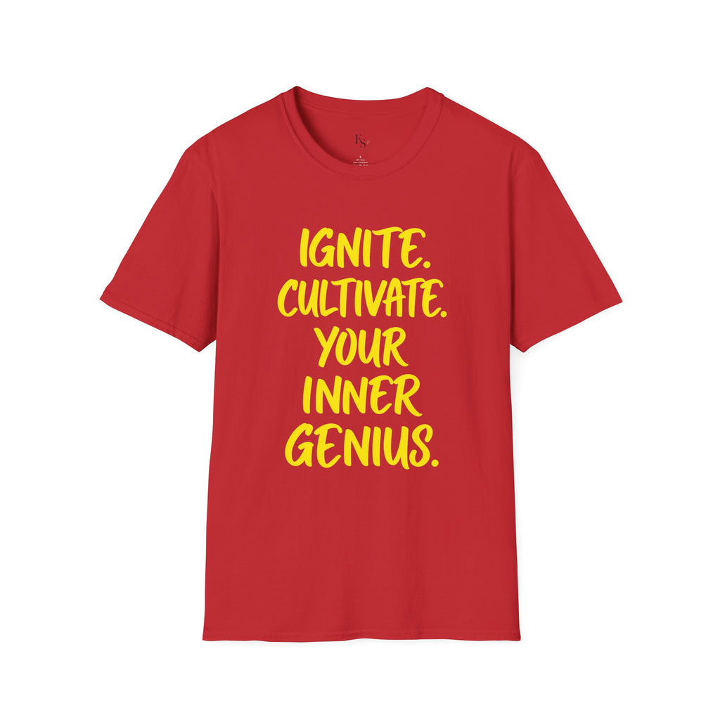 Inspirational Graphic T-Shirt — "Ignite. Cultivate. Your Inner Genius."