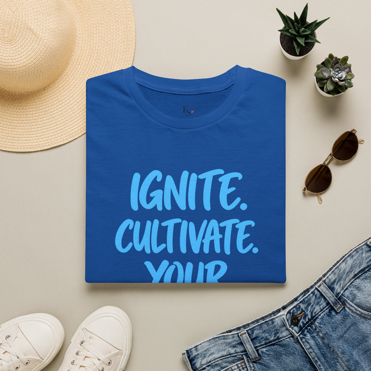 Inspirational Graphic T-Shirt — "Ignite. Cultivate. Your Inner Genius."