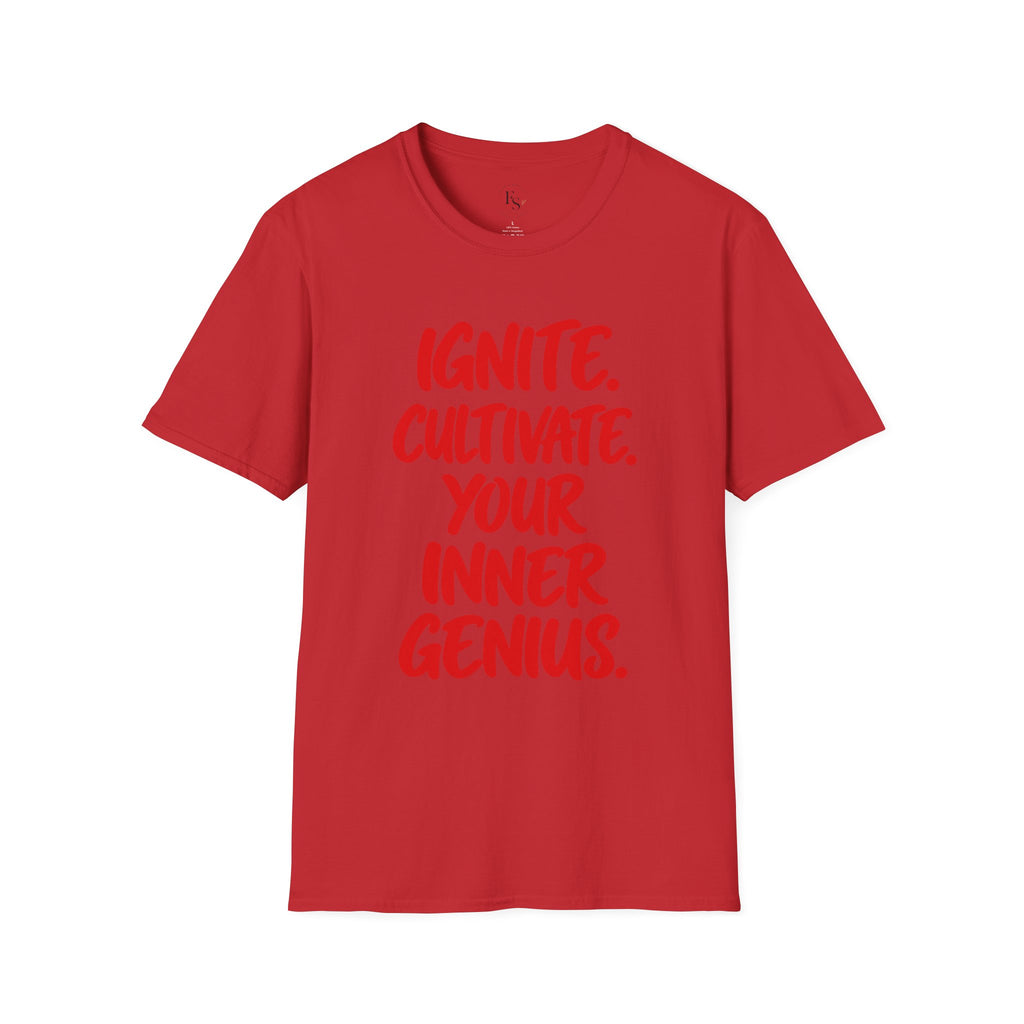 Inspirational Graphic T-Shirt — "Ignite. Cultivate. Your Inner Genius."
