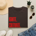 Motivational T-Shirt — Ignite. Cultivate. Your Inner Genius.