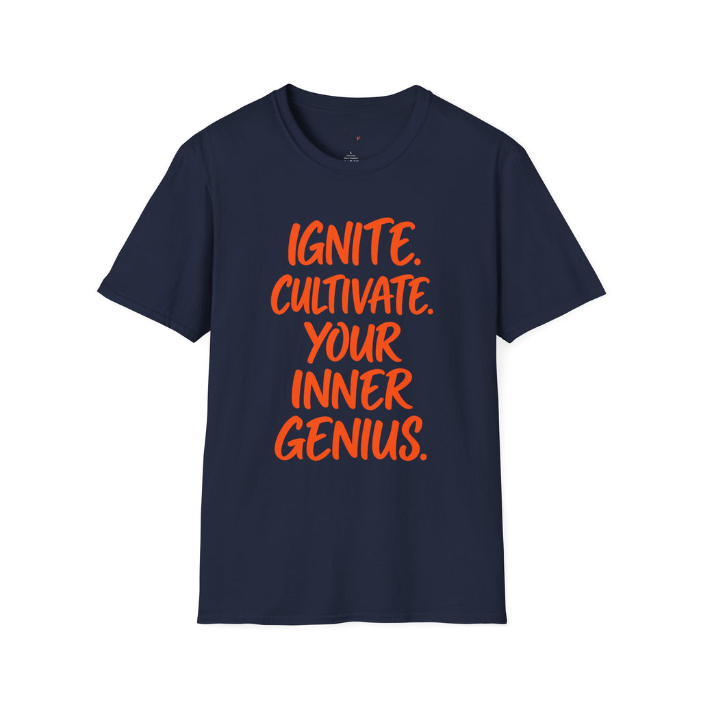 Inspirational Graphic T-Shirt — "Ignite. Cultivate. Your Inner Genius."