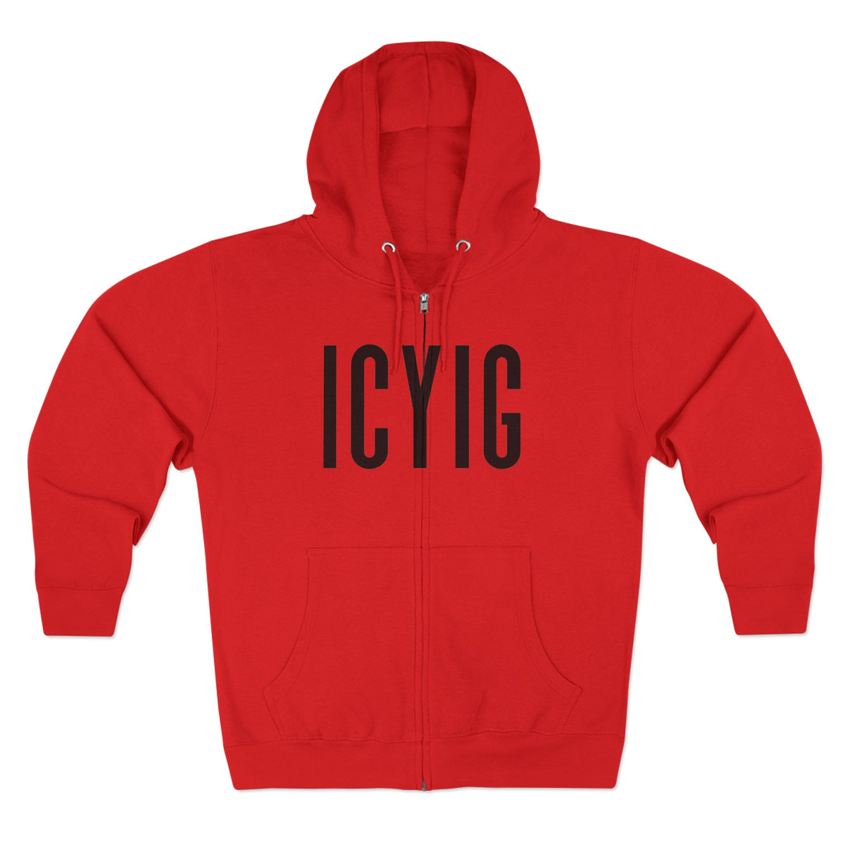 Zip Hoodie — ICYIG Front Logo with "Ignite & Cultivate Your Inner Genius" Back